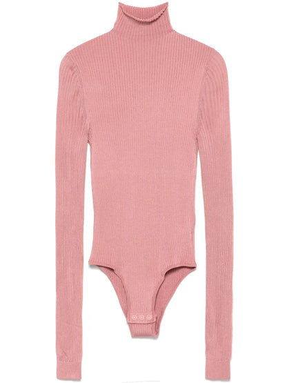 Fine-Ribbed Bodysuit