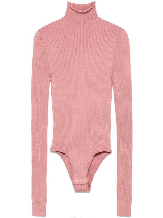 Fine-Ribbed Bodysuit