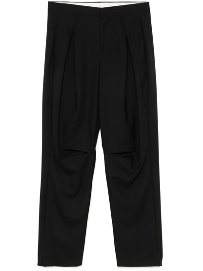Pleated Wide-Leg Trousers