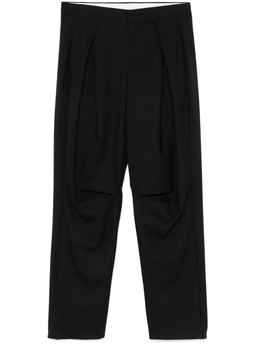 Pleated Wide-Leg Trousers