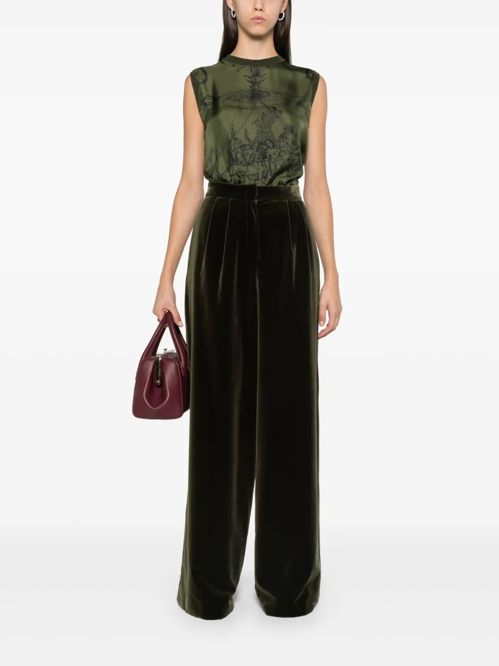 Graphic-Print Vest