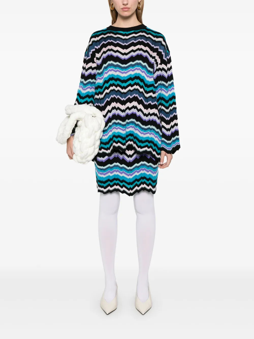 Zigzag-Woven Sweater