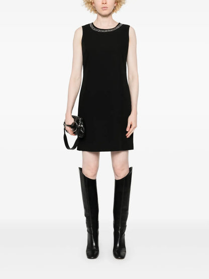 Crystal-Embellished Mini Dress