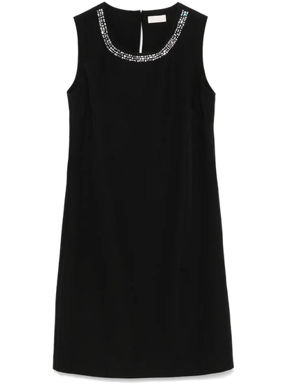 Crystal-Embellished Mini Dress