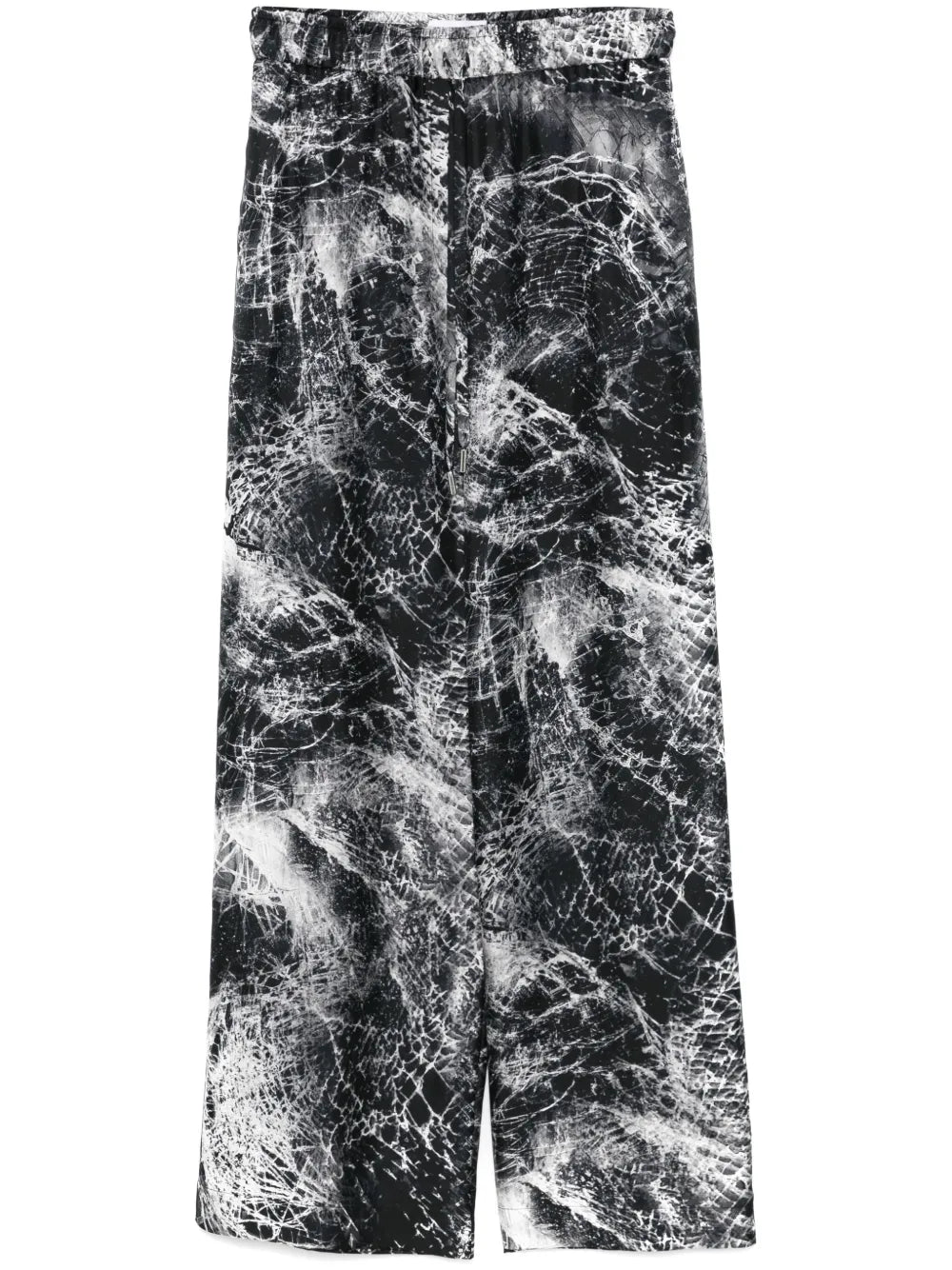 Abstract-Print Trousers