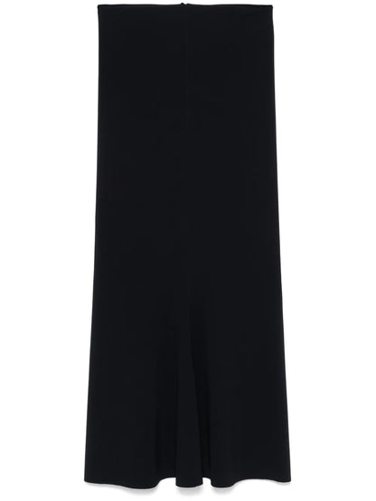 Flared-Hem Midi Skirt