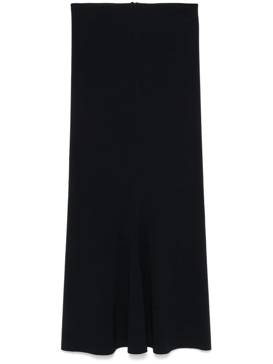 Flared-Hem Midi Skirt
