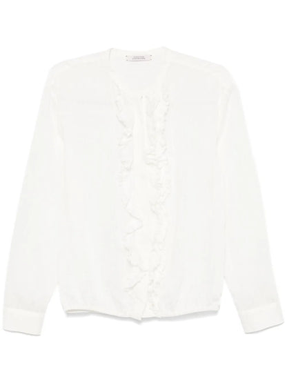 Ruffled-Trim Shirt