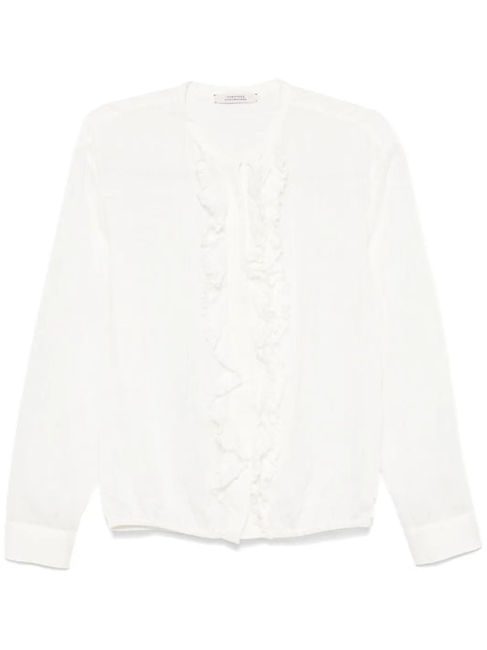 Ruffled-Trim Shirt