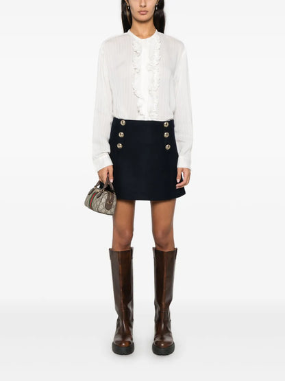 Wool Mini Skirt
