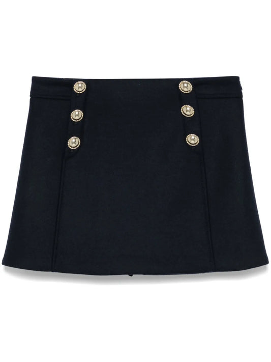 Wool Mini Skirt