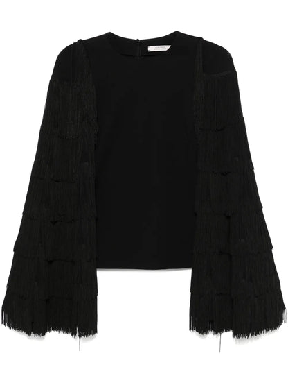 Fringed-Detailing Blouse