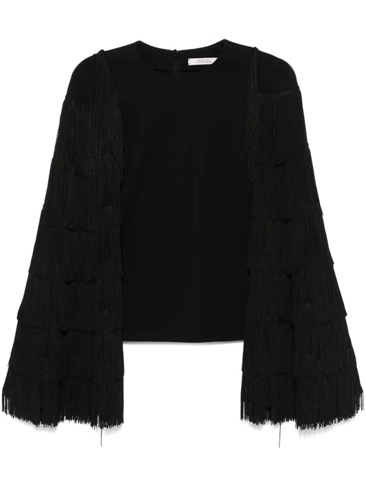 Fringed-Detailing Blouse