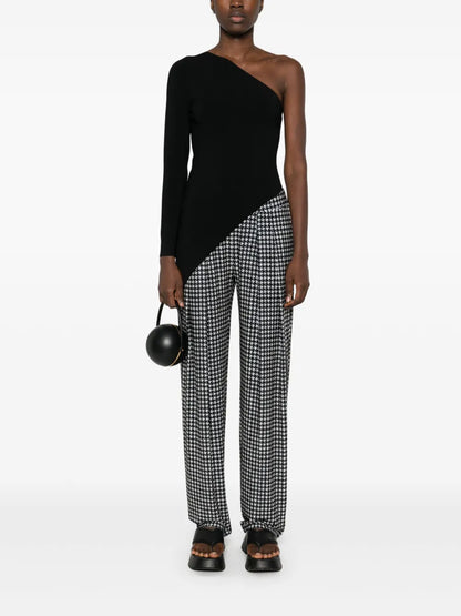 Pleated Low-Rise Trousers