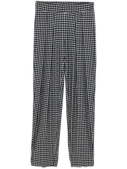 Pleated Low-Rise Trousers