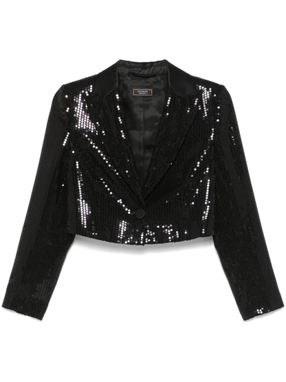 Sequinned Cropped Blazer