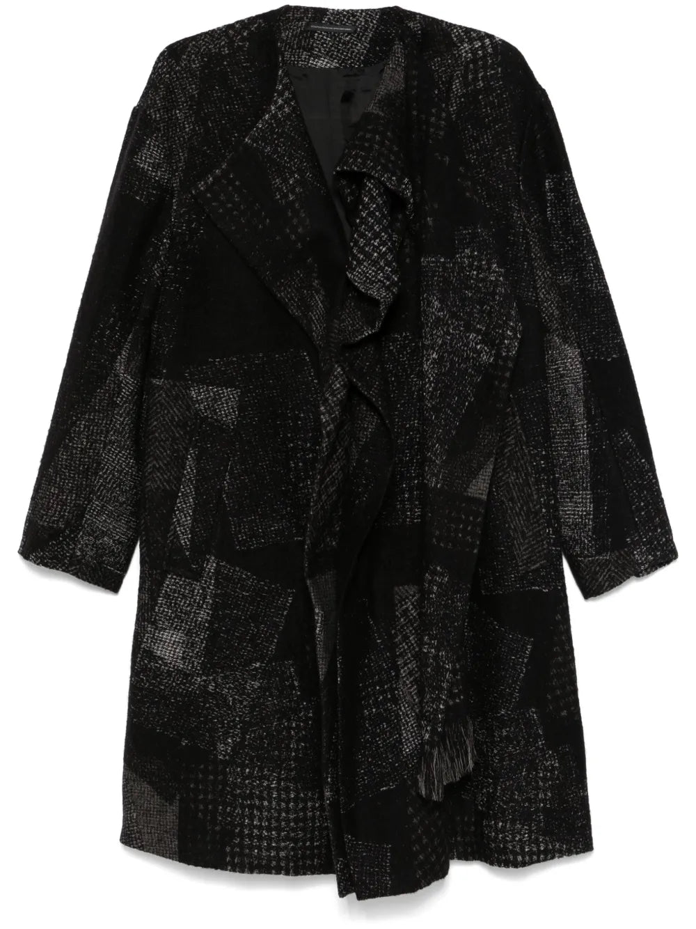 Patchwork-Pattern Coat