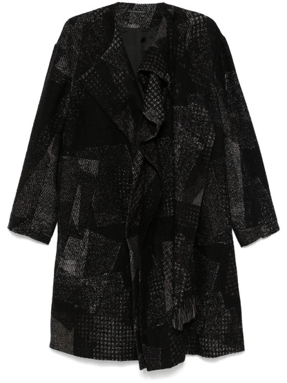 Patchwork-Pattern Coat
