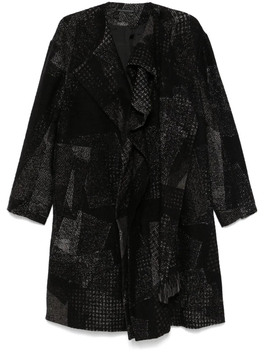Patchwork-Pattern Coat