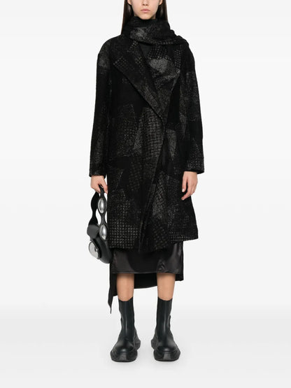 Patchwork-Pattern Coat