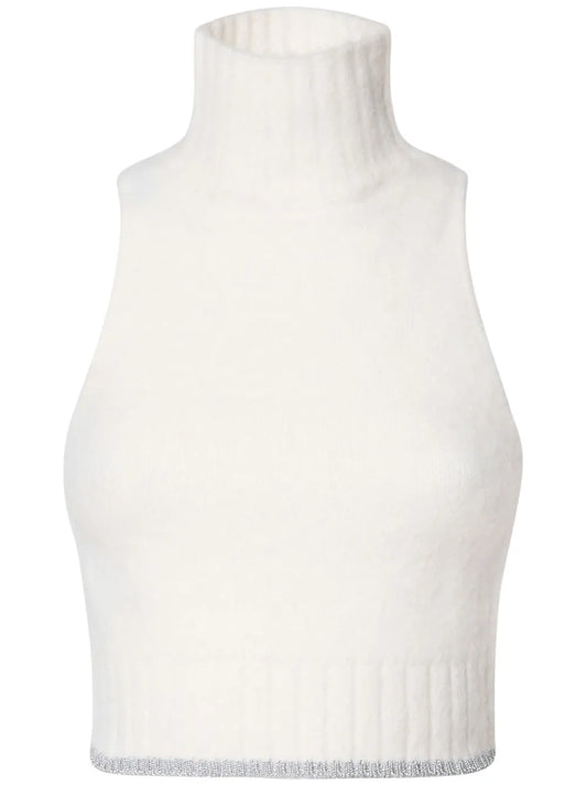 Contrast-Trim Vest