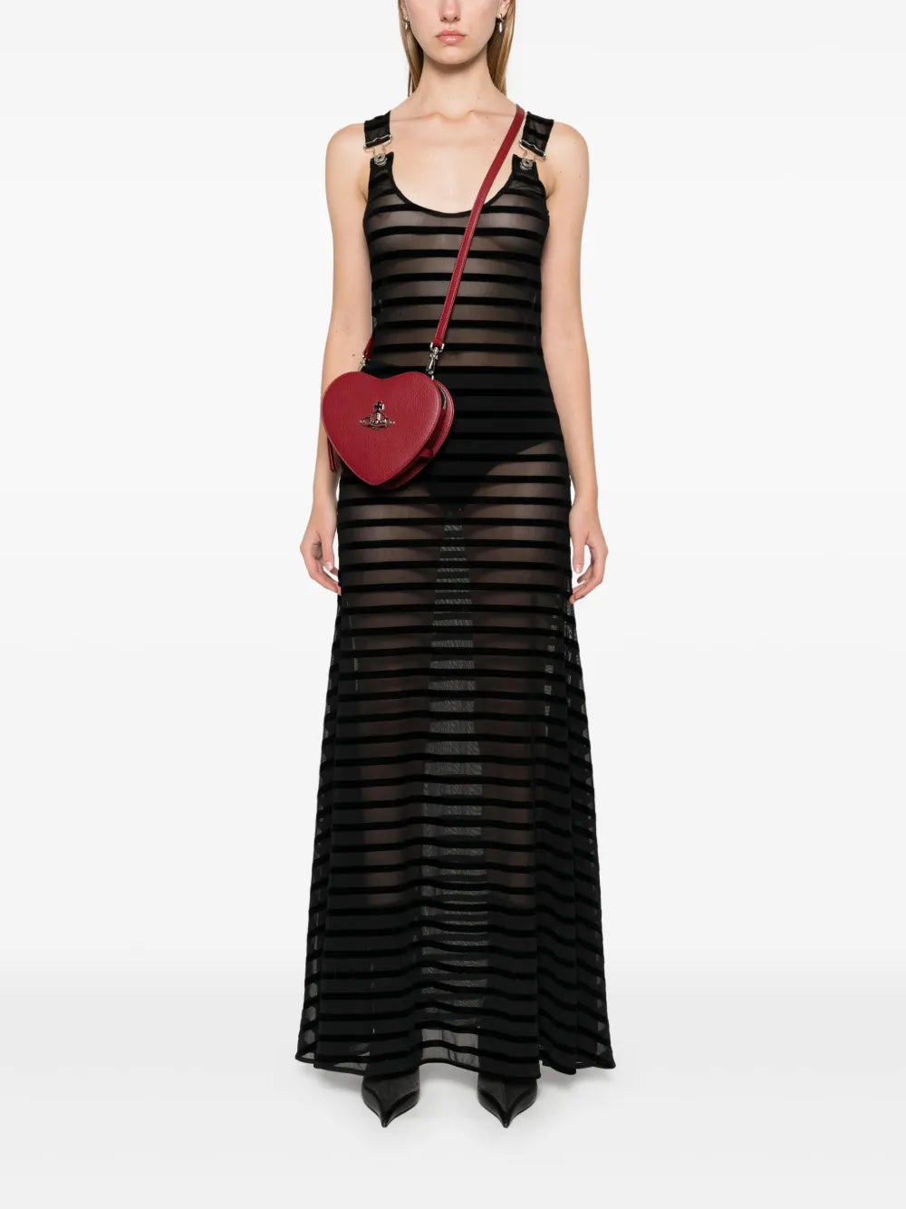 Flocked Maxi Dress