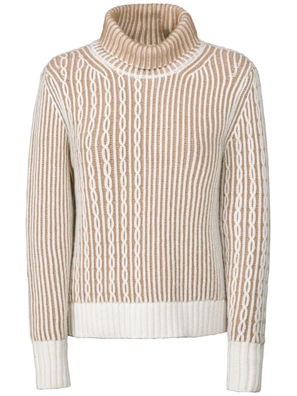 Mixed-Knit Jumper