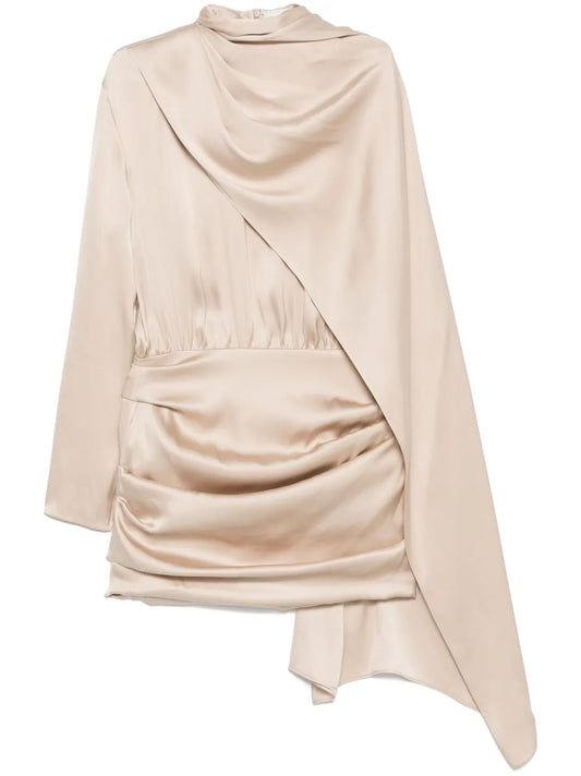 Cape-Effect Mini Dress