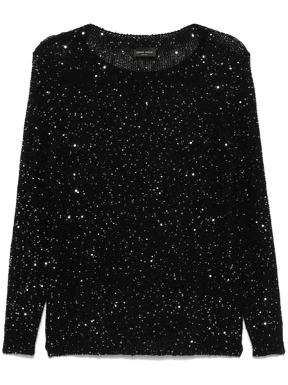 Sequin-Embellished Sweater