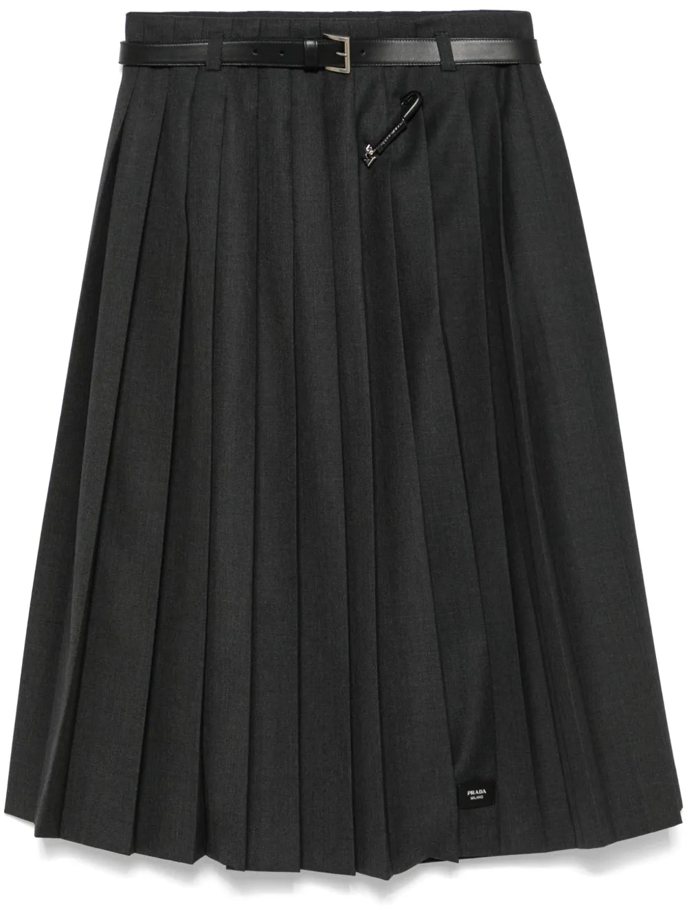 Pleated Midi Skirt