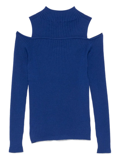 Ribbed-Knit Sweater