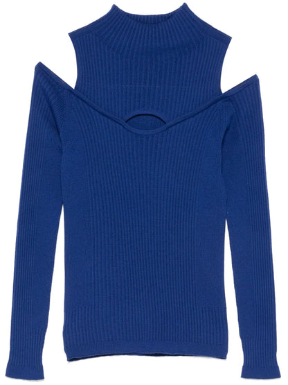 Ribbed-Knit Sweater