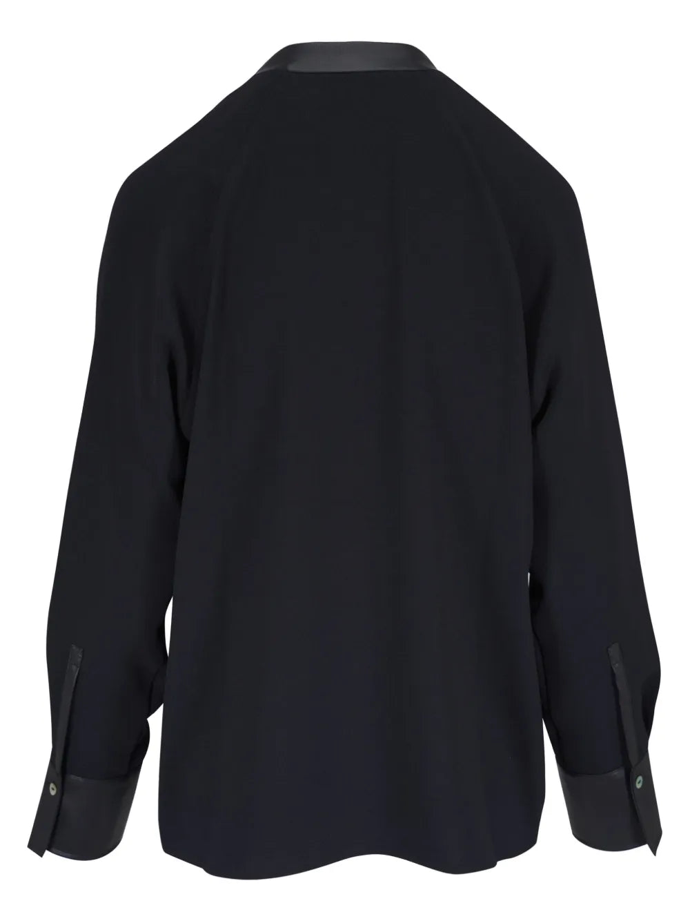 Satin-Trim Blouse