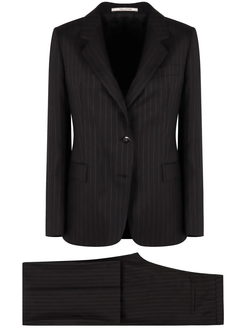 Pinstripe Single-Breasted Suit
