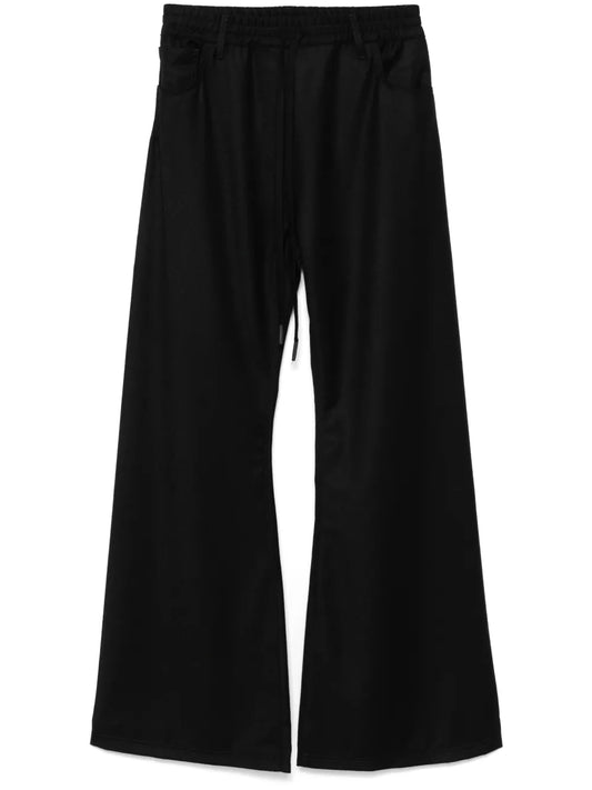 Virgin Wool Flared Trousers