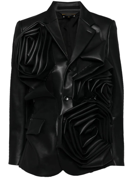 Floral Single-Breasted Blazer