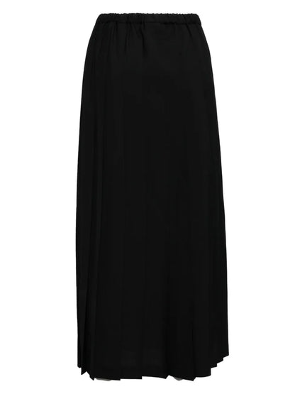 Elasticated Waistband Pleated Skirt