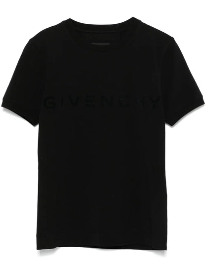 Logo-Flocked T-Shirt