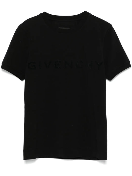 Logo-Flocked T-Shirt