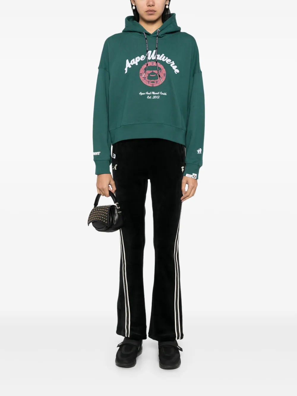 Logo-Patch Flared Trousers