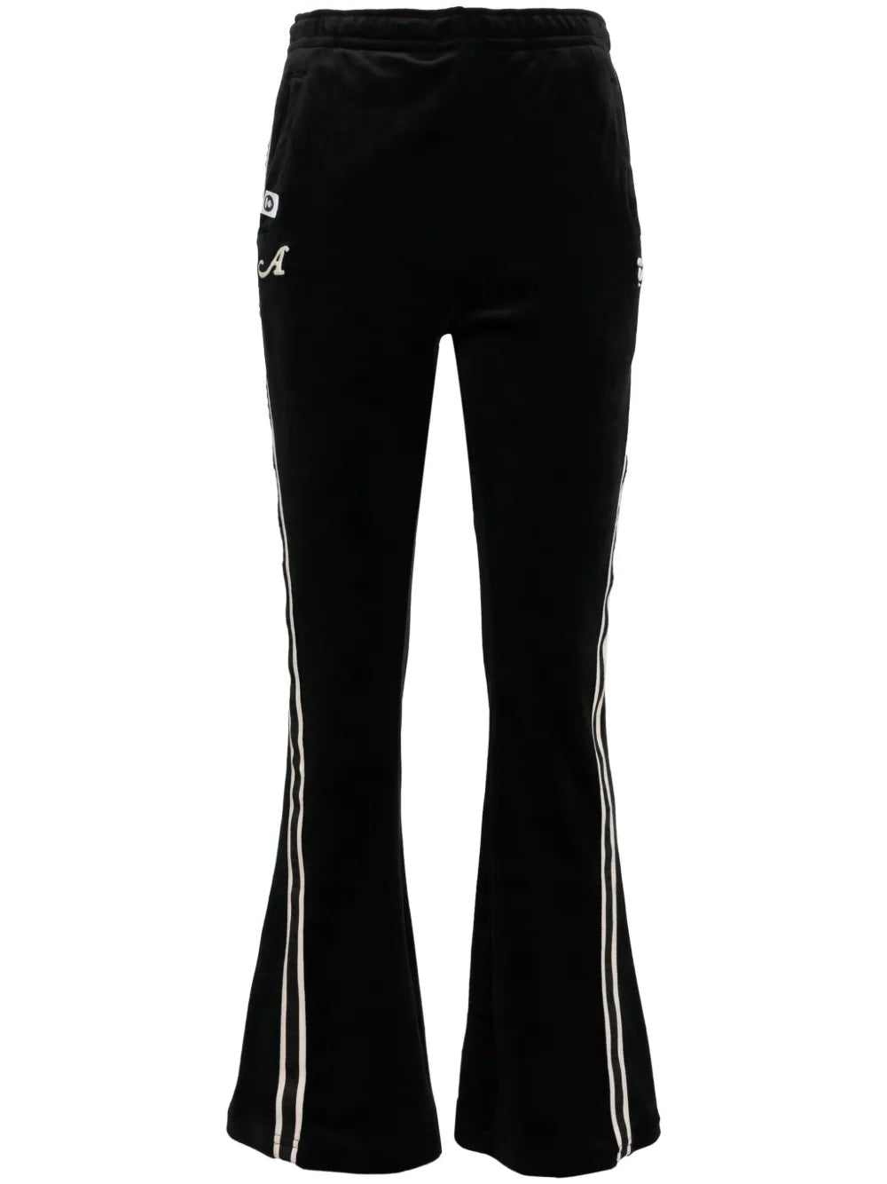 Logo-Patch Flared Trousers