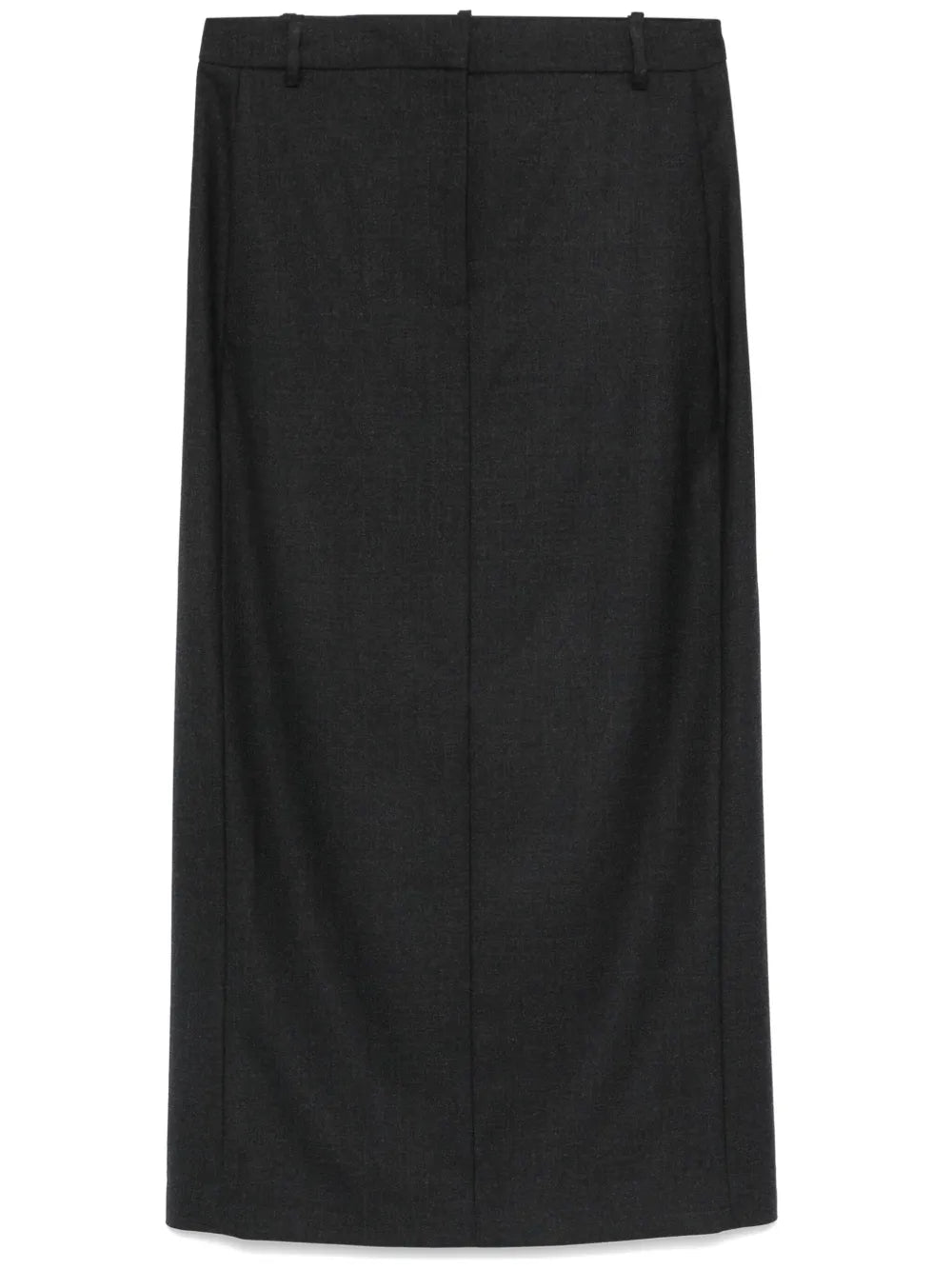 Concealed-Fastening Midi Skirt