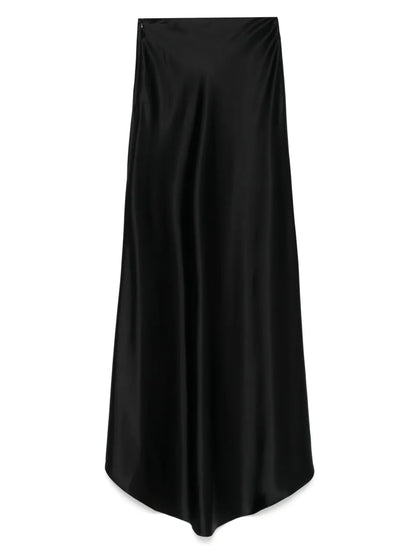 Slip-Style Satin Maxi Skirt