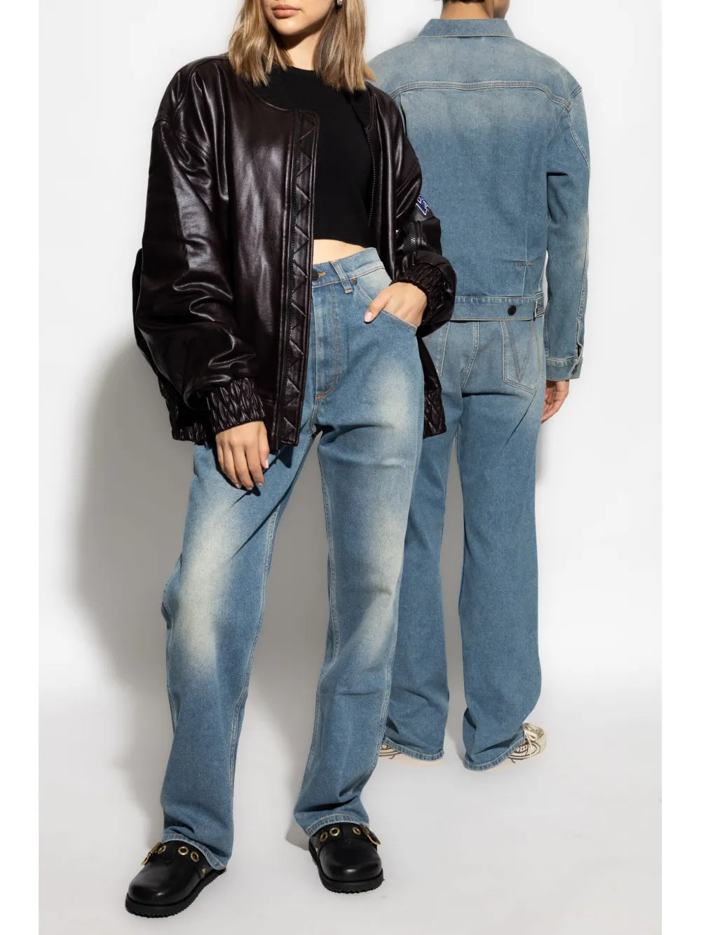Cotton Straight Jeans