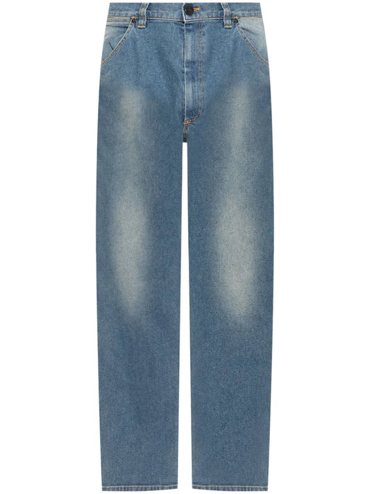 Cotton Straight Jeans