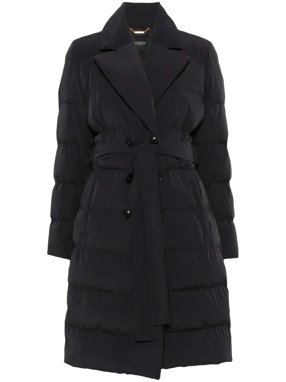 Double-Breasted Belted Coat