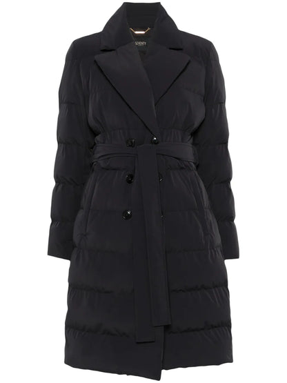 Double-Breasted Belted Coat