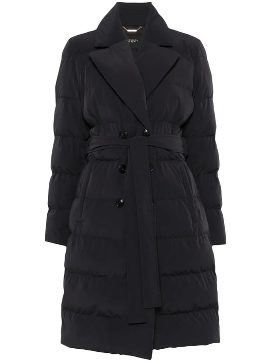 Double-Breasted Belted Coat