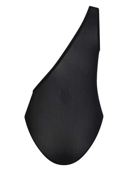 One-Shoulder Mesh Swimsuit