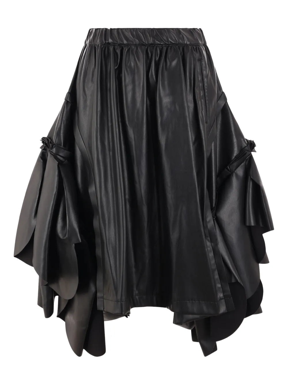 Pleat-Detailing Midi Skirt